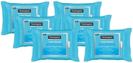 Neutrogena Hydro Boost Aqua Reinigungstücher, 6er Pack (6 x 25 Stück) - 1