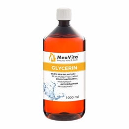 MeaVita Glycerin 99,5%, perfekt für DIY Desinfektion, rein pflanzlich, 1er Pack (1x 1000ml) - 1